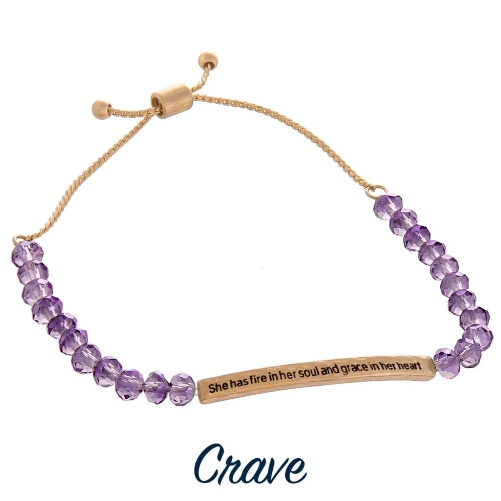 Positive Message Bracelet